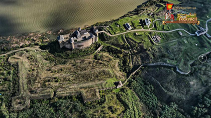 Вигляд Хотинської фортеці з коптера
